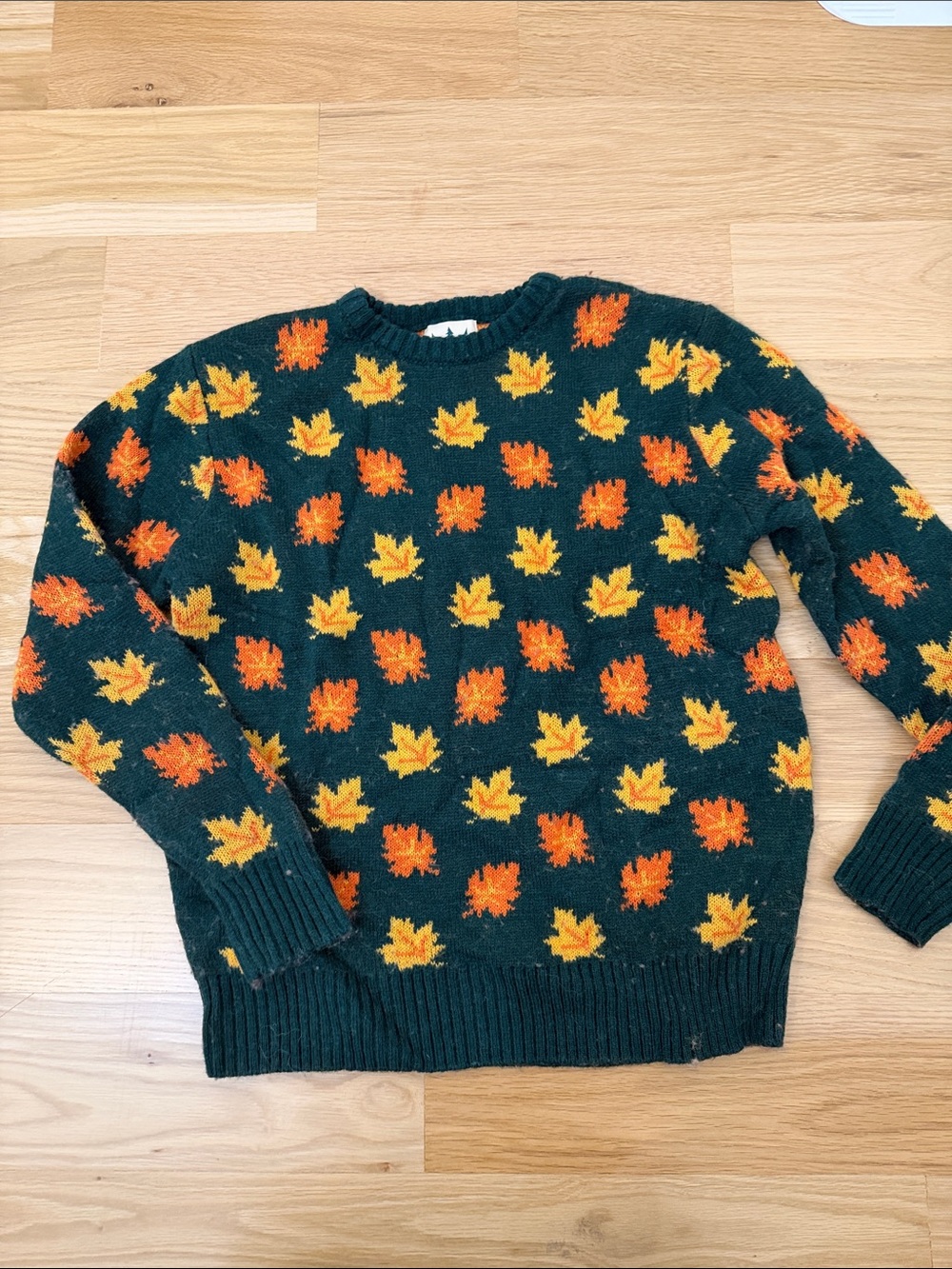 Kiel James Patrick  Autumn Leaf Knit Sweater